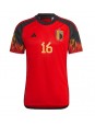 Belgien Thorgan Hazard #16 Replika Hemmakläder VM 2022 Kortärmad
